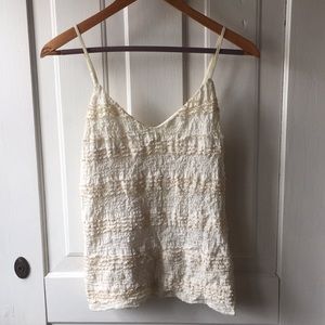 Banana republic ruffle tank top